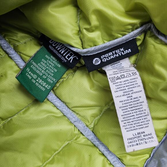 LL Bean Down Jacket Womens Small Lightweight Pertex Downtek Outdoors Lightweight - Picture 7 of 7
